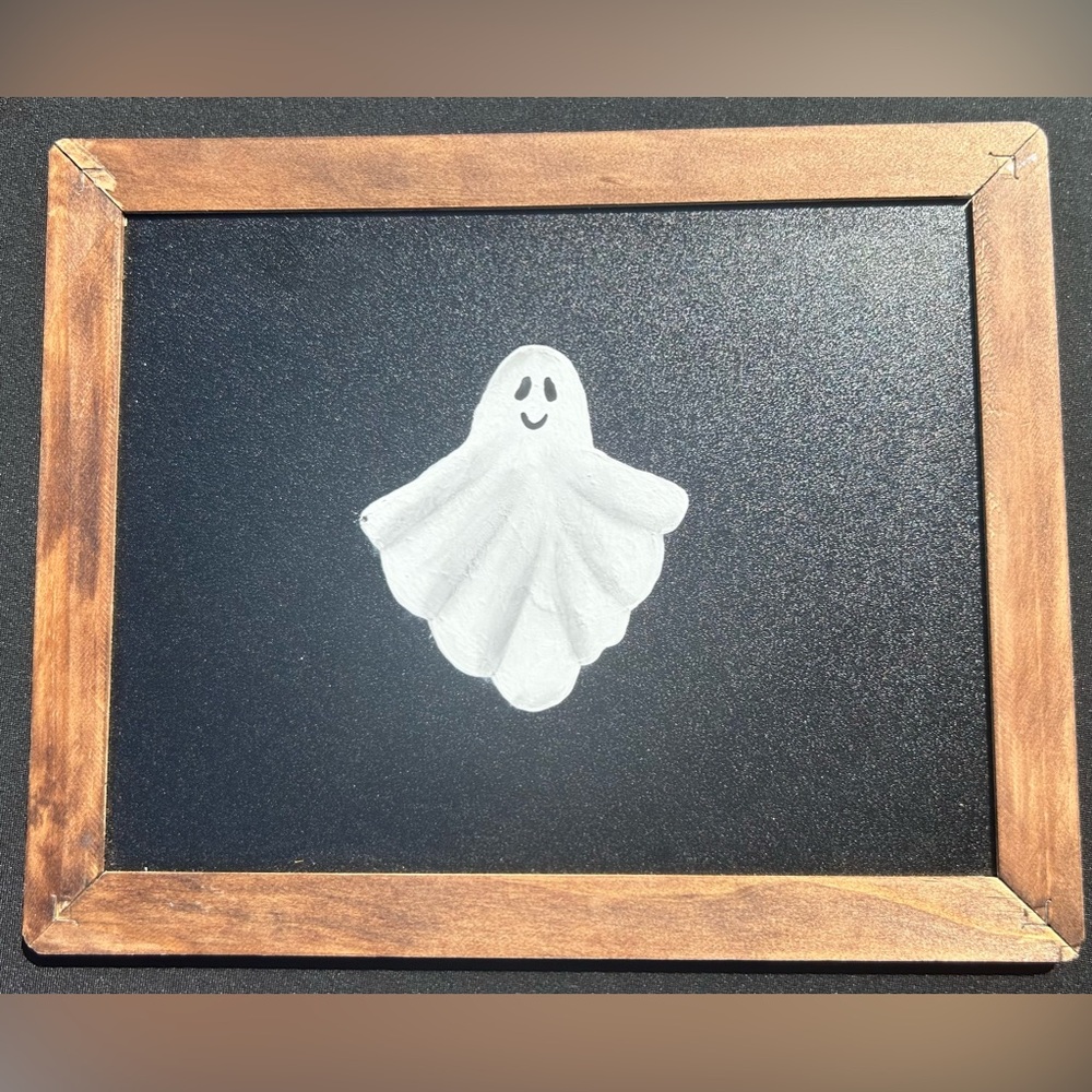 Double sided painted chalk board